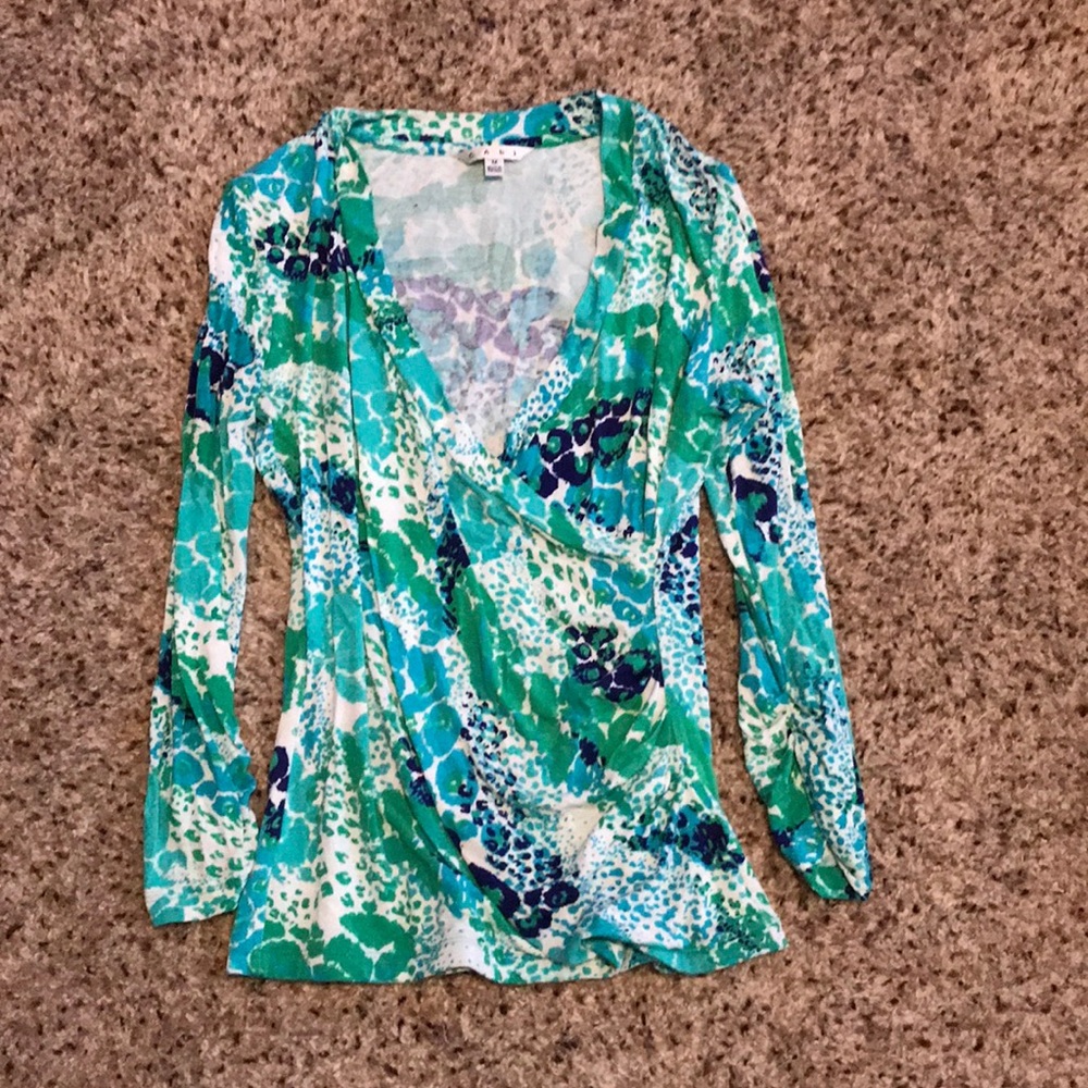CAbi faux wrap top
